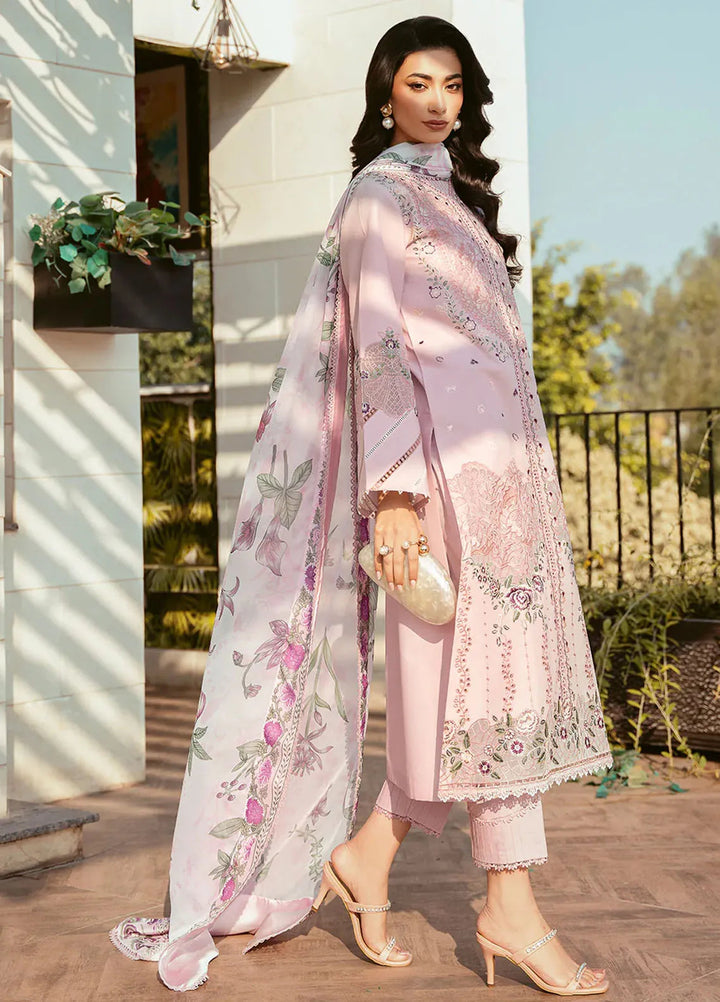 Bin Ilyas Embroidered Lawn Suits Unstitched 3 Piece BI25SE 313-B - Winter Collection