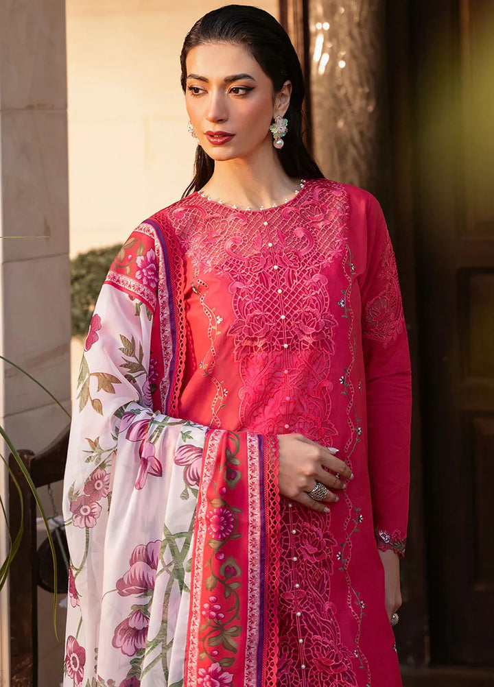 Bin Ilyas Embroidered Lawn Suits Unstitched 3 Piece BI25SE 314-A - Winter Collection
