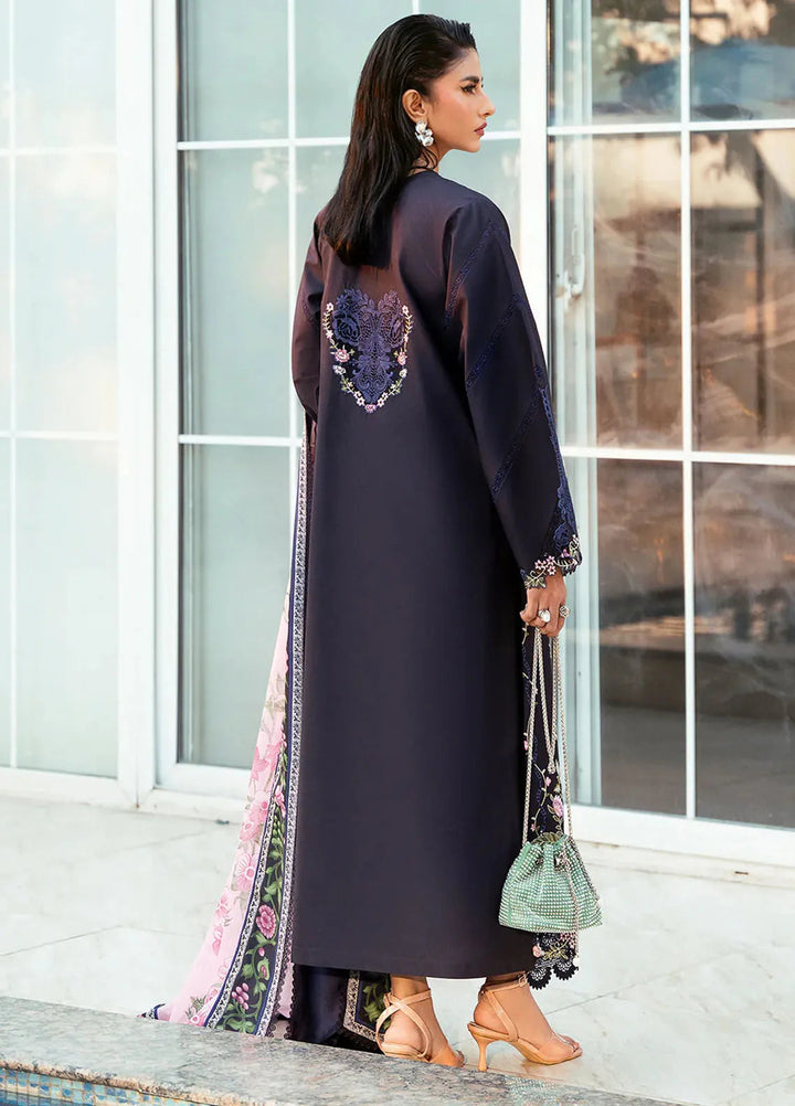 Bin Ilyas Embroidered Lawn Suits Unstitched 3 Piece BI25SE 314-B - Winter Collection