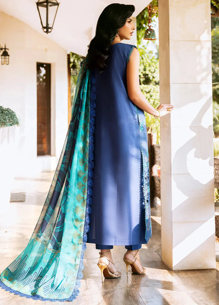 Bin Ilyas Embroidered Lawn Suits Unstitched 3 Piece BI25SE 315-A - Winter Collection