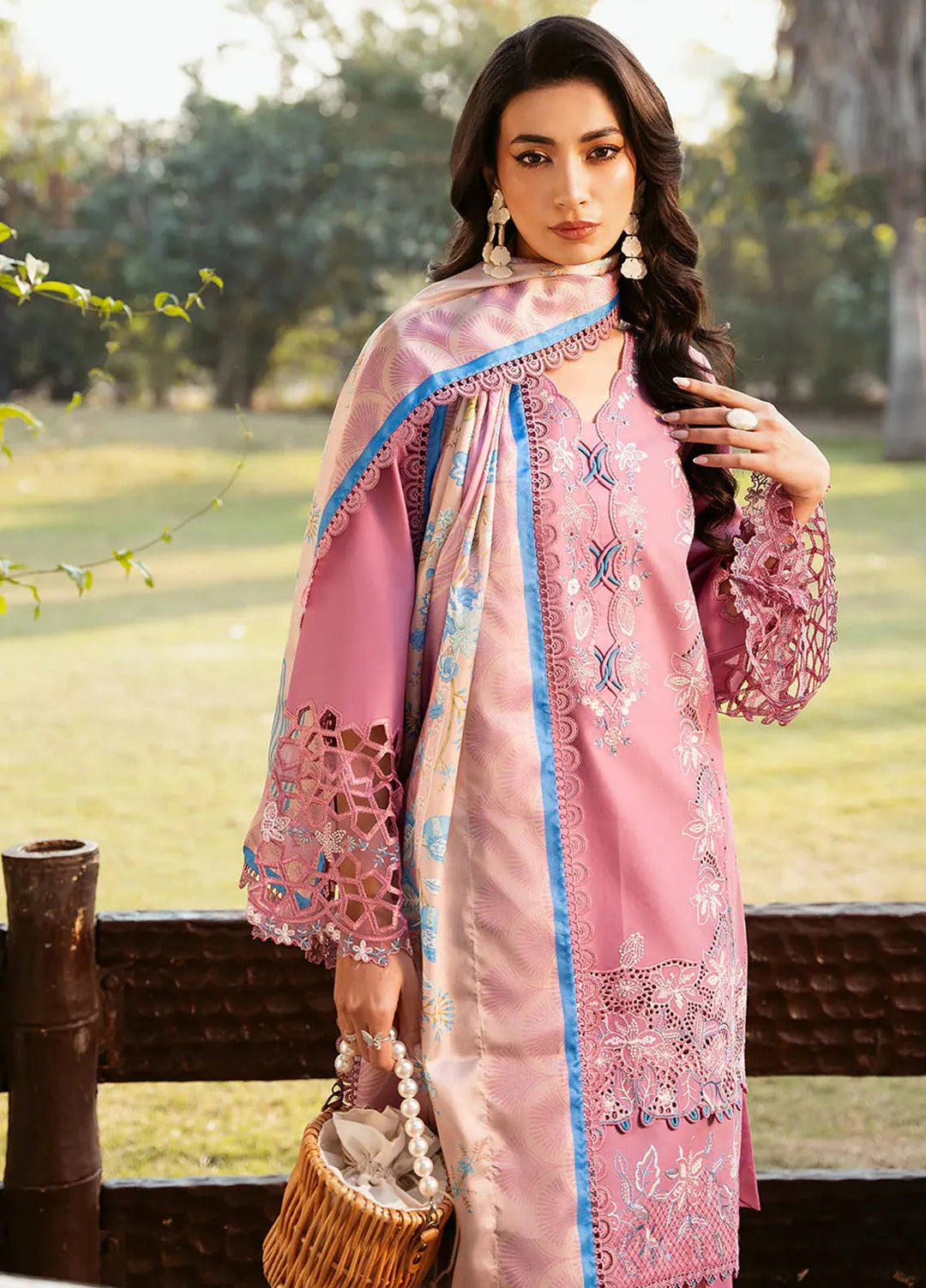 Bin Ilyas Embroidered Lawn Suits Unstitched 3 Piece BI25SE 315-B - Winter Collection
