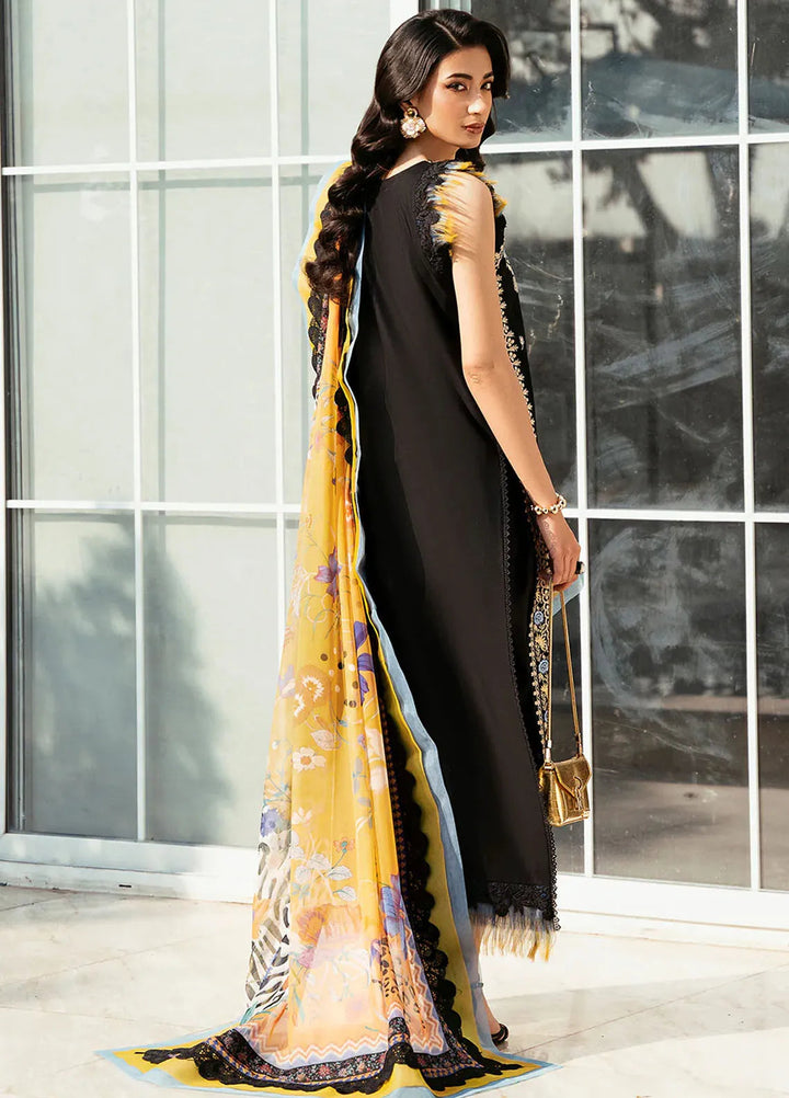 Bin Ilyas Embroidered Lawn Suits Unstitched 3 Piece BI25SE 317-A - Winter Collection