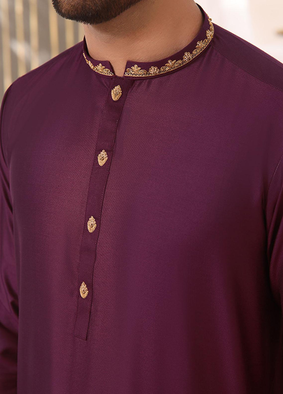 Bin Musab Silk Formal Men Kurta Pajama -  BM-000011 Piemontite Genine