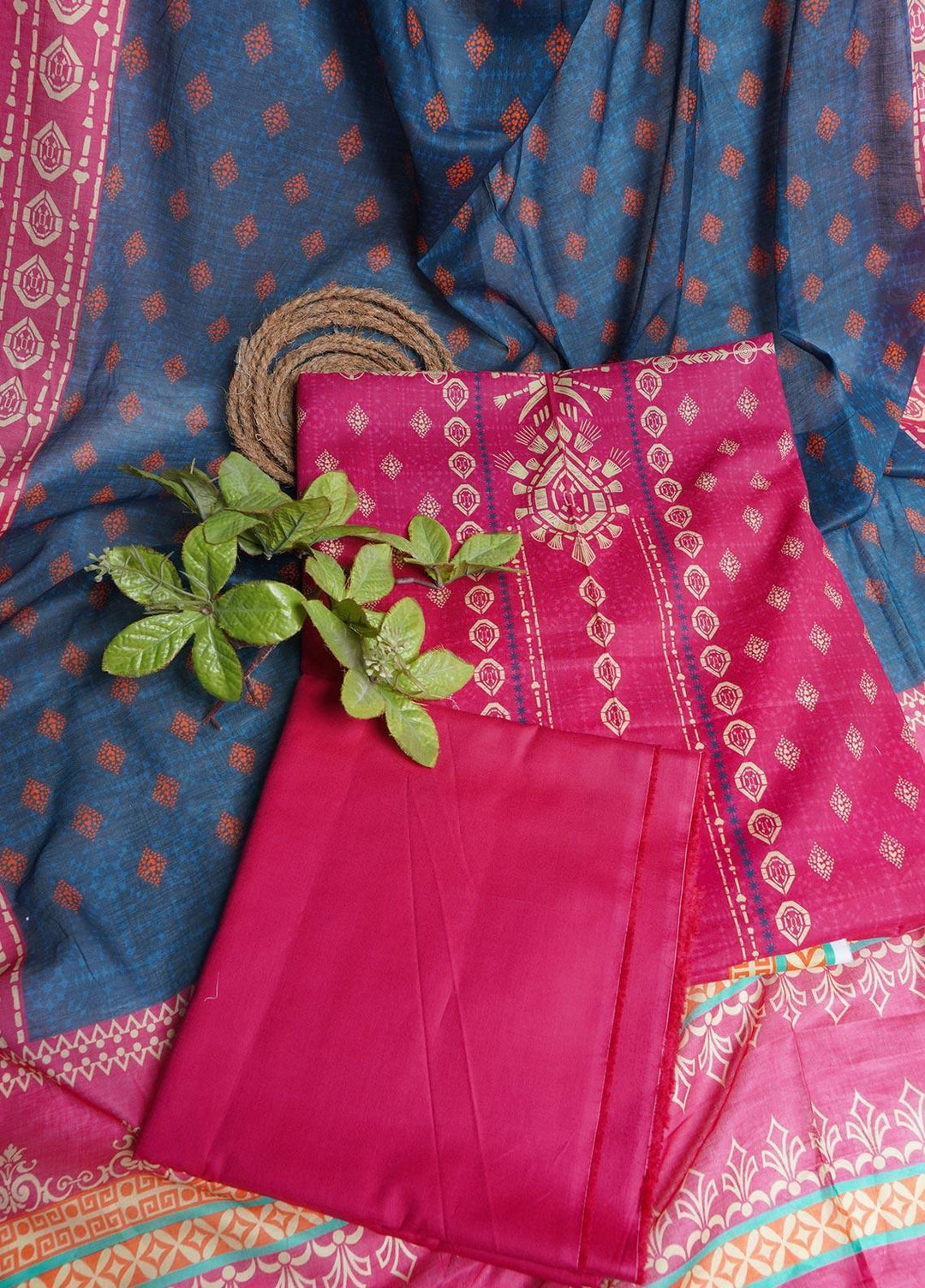 Bin Saeed Printed Lawn Suits Unstitched 3 Piece BS22L D-187 - Summer Collection