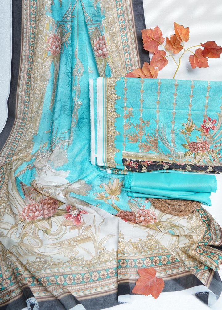 Bin Saeed Printed Lawn Suits Unstitched 3 Piece BS22L D-193 - Summer Collection