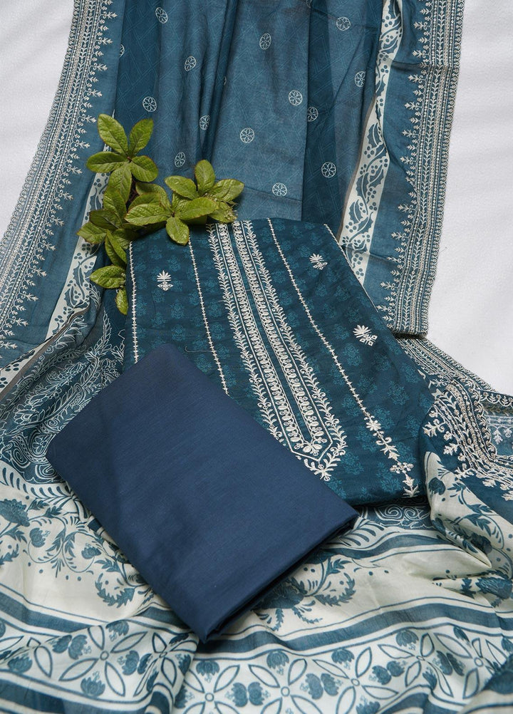 Bin Saeed Embroidered Lawn Suits Unstitched 3 Piece BS22E BS-175 - Summer Collection