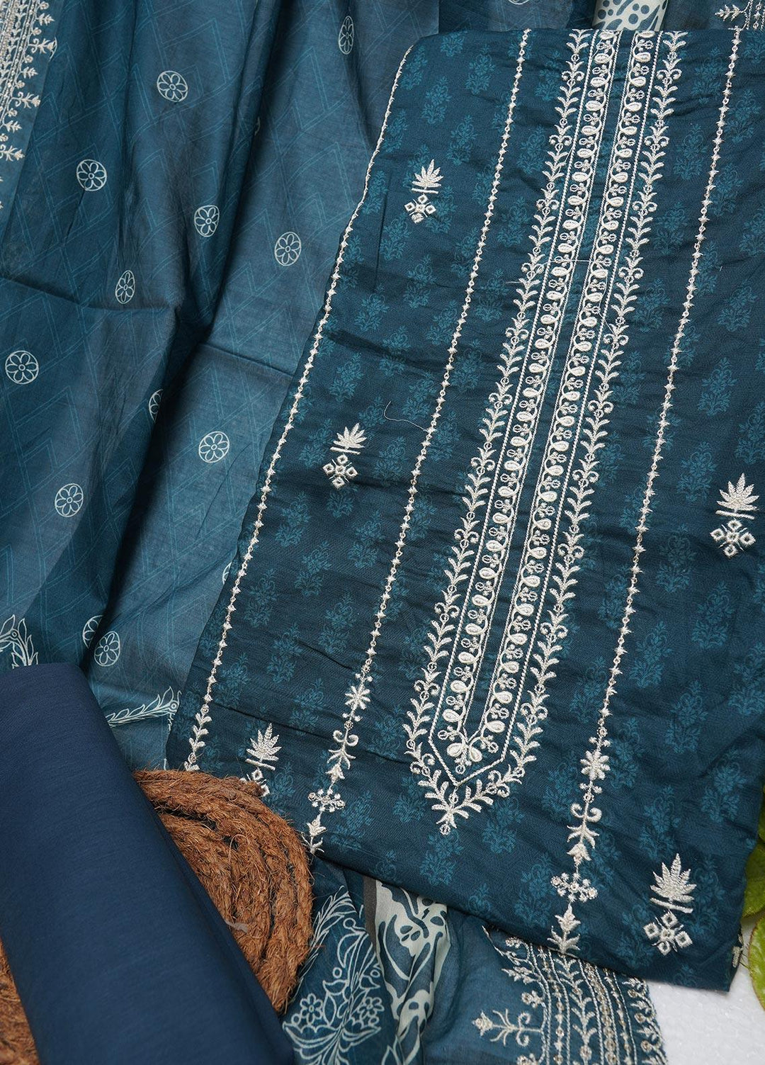 Bin Saeed Embroidered Lawn Suits Unstitched 3 Piece BS22E BS-175 - Summer Collection