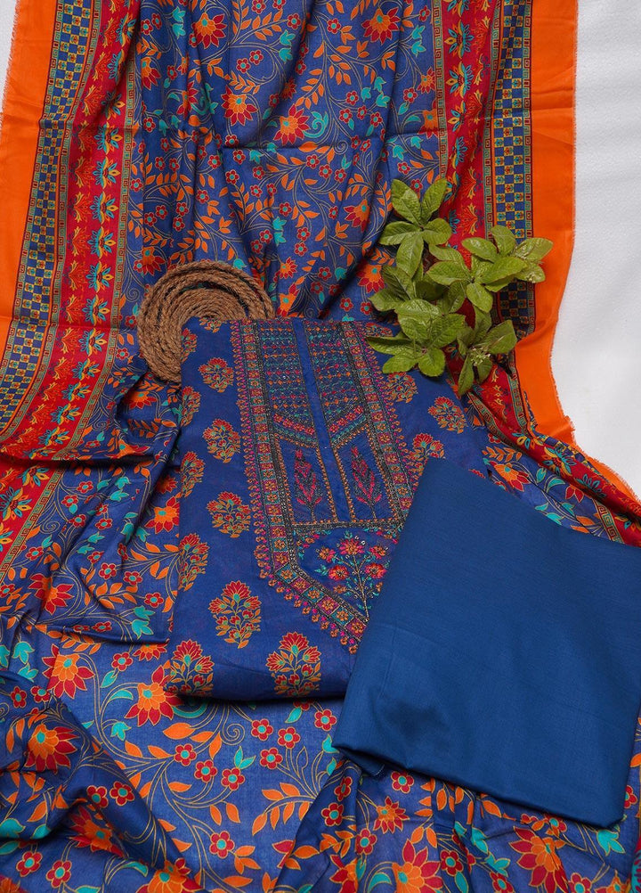 Bin Saeed Embroidered Lawn Suits Unstitched 3 Piece BS22E BS-85 - Summer Collection