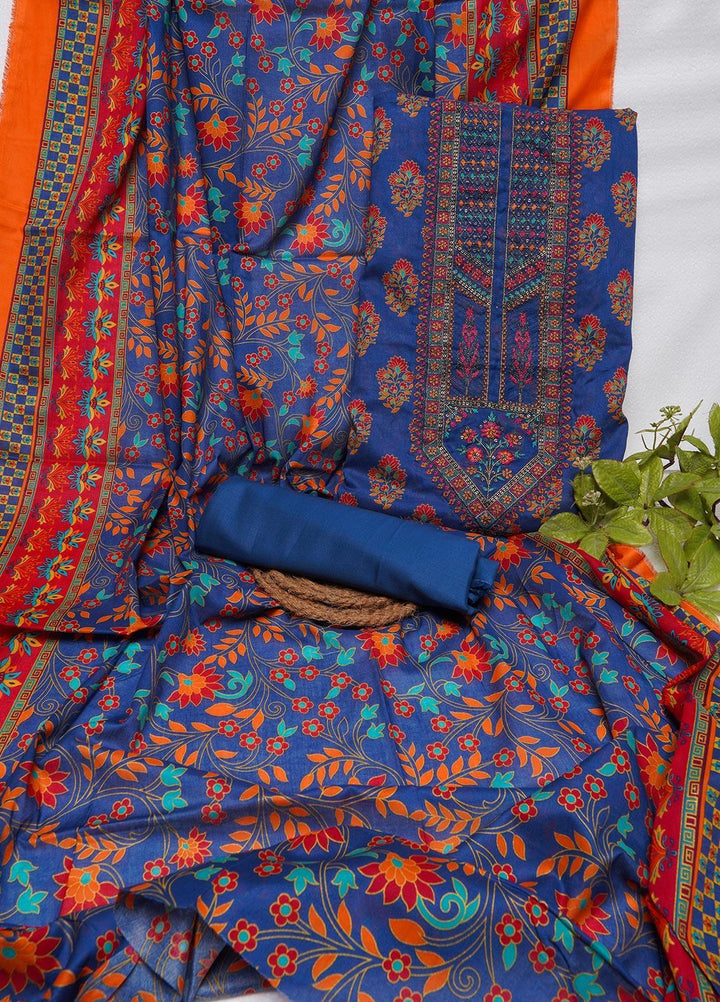 Bin Saeed Embroidered Lawn Suits Unstitched 3 Piece BS22E BS-85 - Summer Collection