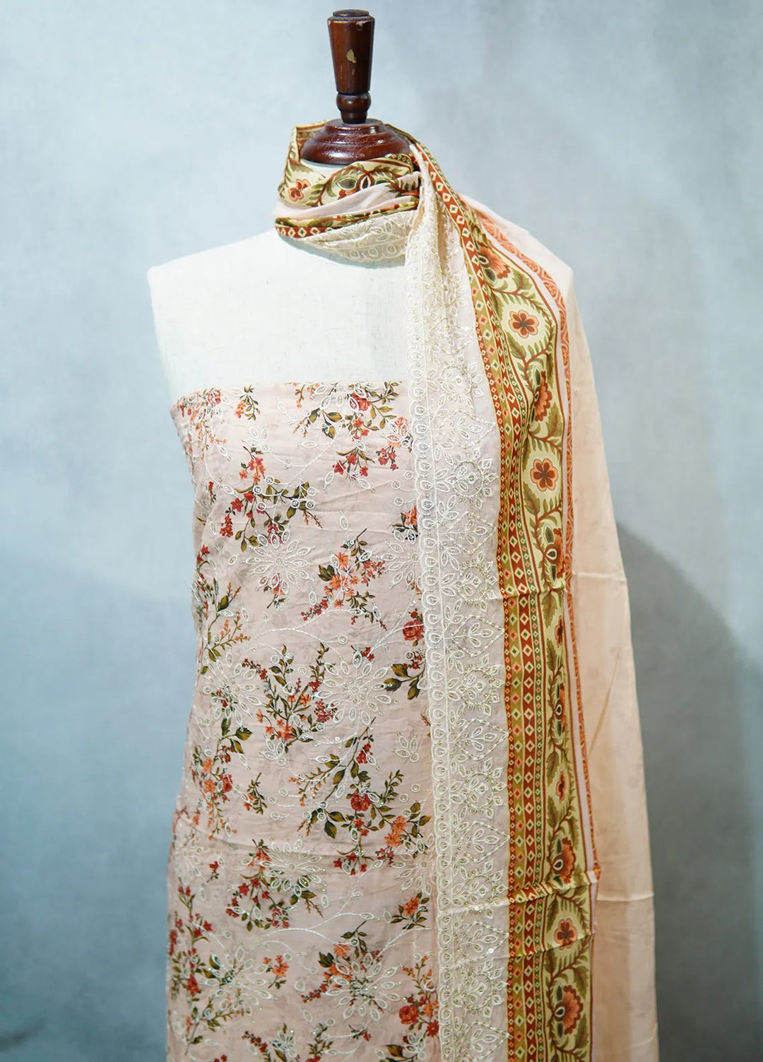 Bin Saeed Embroidered Suit Unstitched 3 Piece D-26 - Fall Collection