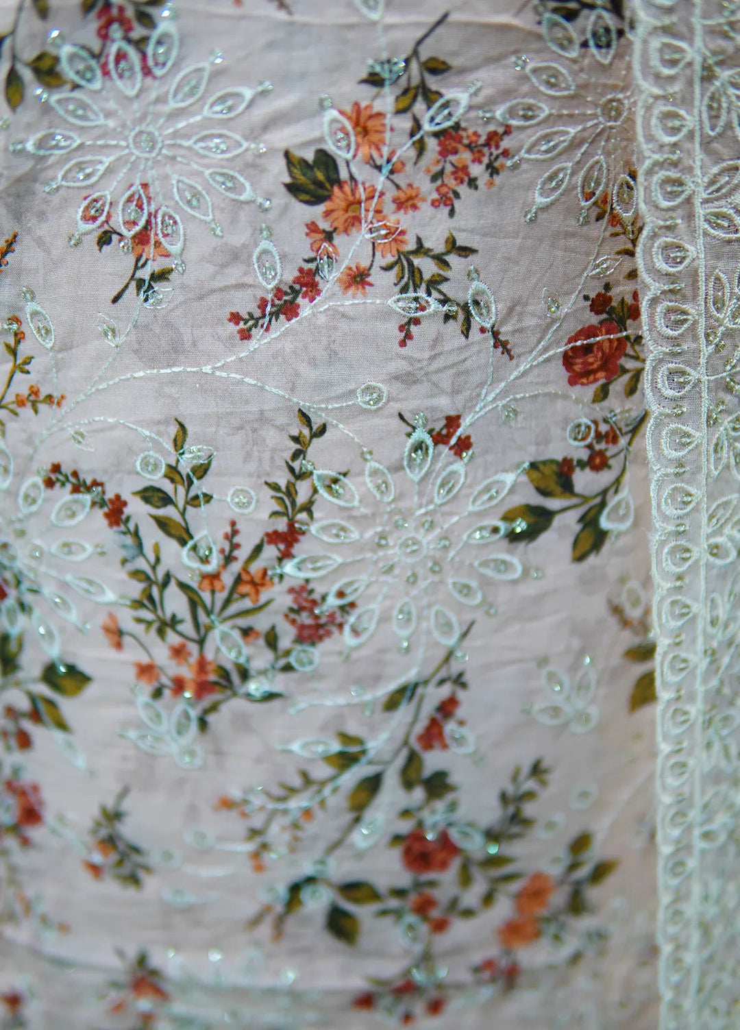 Bin Saeed Embroidered Suit Unstitched 3 Piece D-26 - Fall Collection