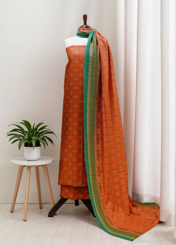 Bin Saeed Khaddar Suits Unstitched 3 Piece BN24UK D-8 - Fall Collection