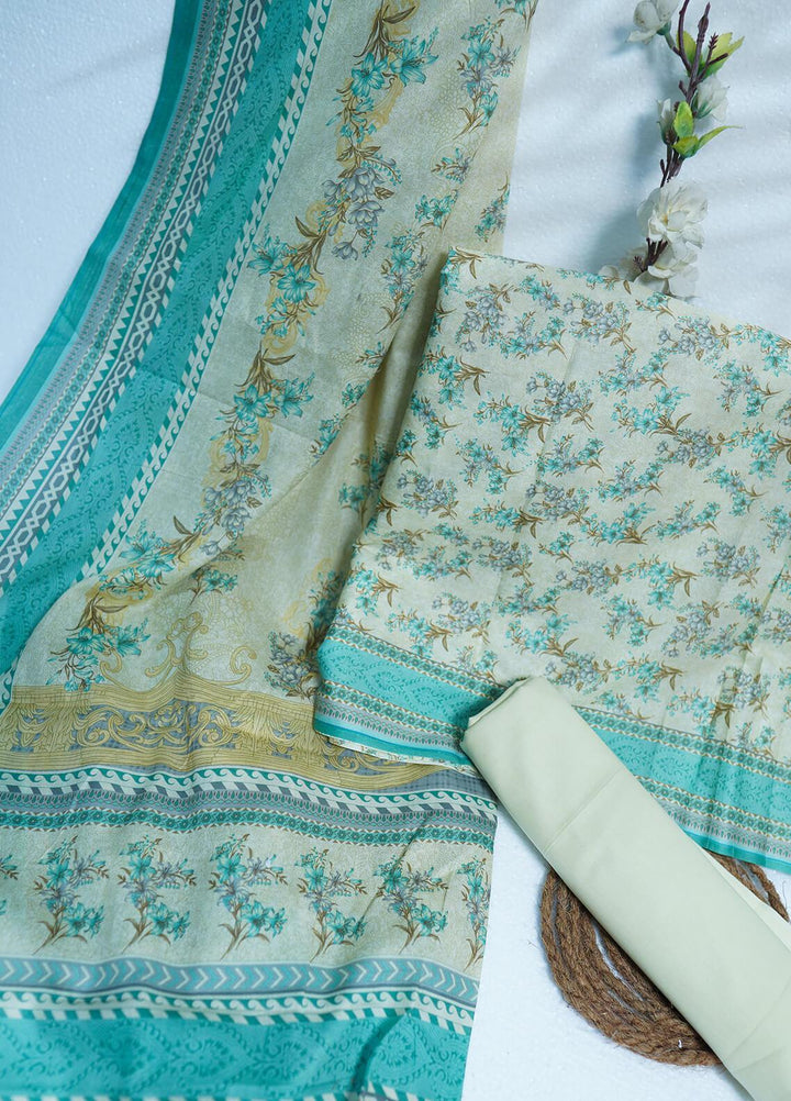 Bin Saeed Printed Lawn Suit Unstitched 3 Piece BS22M D-402 - Summer Collection