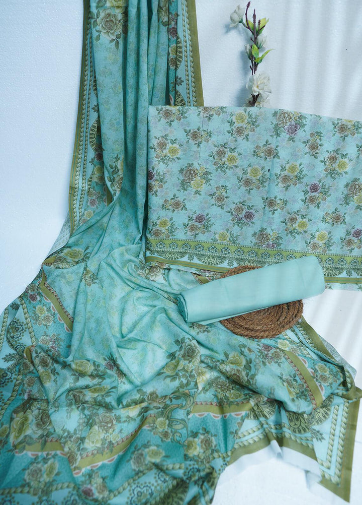 Bin Saeed Printed Lawn Suit Unstitched 3 Piece BS22M D-408 - Summer Collection