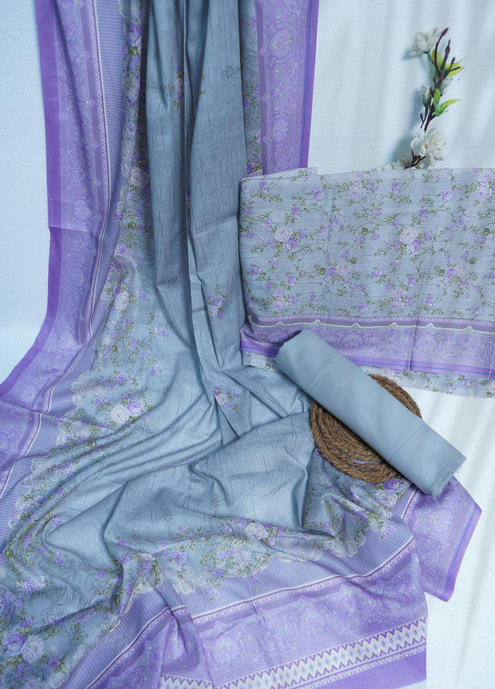 Bin Saeed Printed Lawn Suit Unstitched 3 Piece BS22M D-419 - Summer Collection