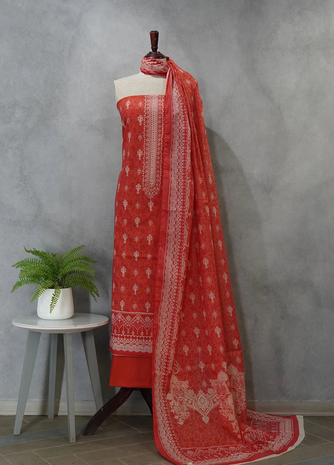 Bin Saeed Printed Cotton Suit Unstitched 3 Piece BN24F D-52 - Summer Collection