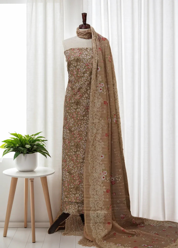 Bin Saeed Printed Cotton Suit Unstitched 3 Piece BN24F D-66 - Summer Collection
