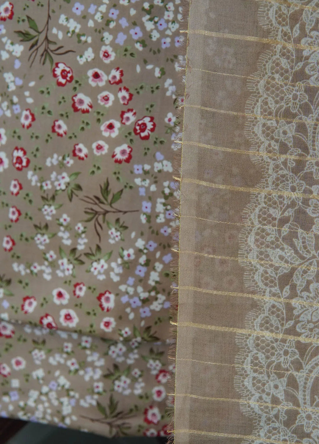 Bin Saeed Printed Cotton Suit Unstitched 3 Piece BN24F D-66 - Summer Collection