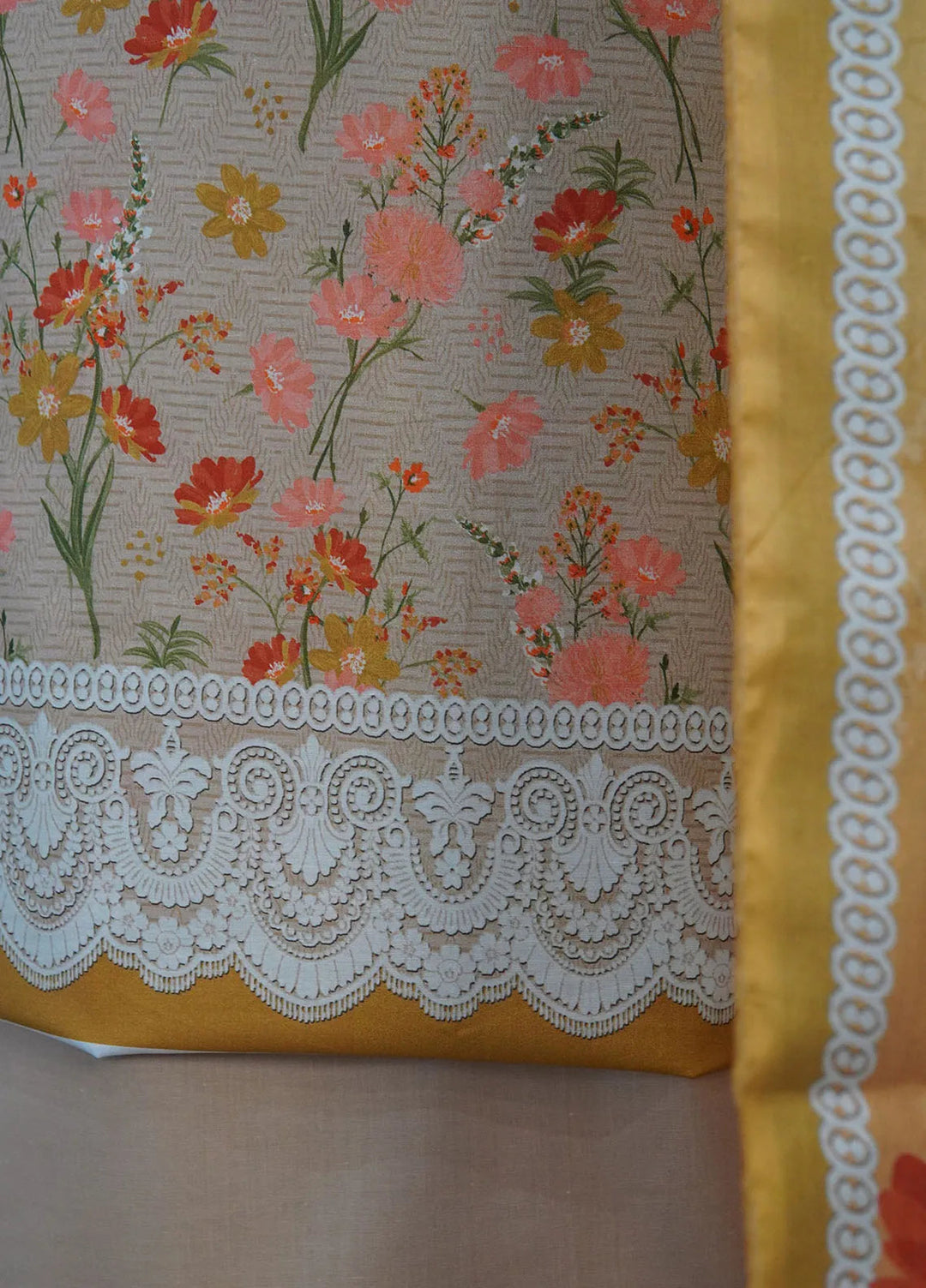 Bin Saeed Printed Suit Unstitched 3 Piece BN24F D-557 - Summer Collection