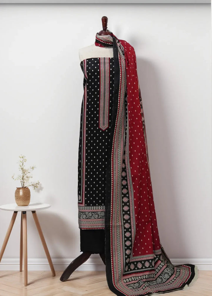 Bin Saeed Printed Suit Unstitched 3 Piece BN24F D-588 - Summer Collection