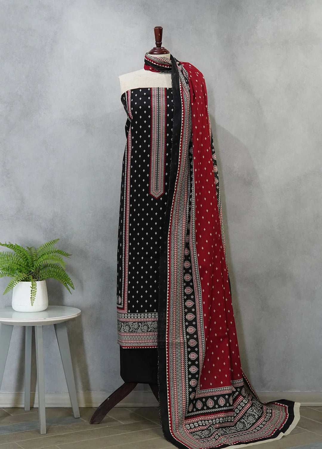 Bin Saeed Printed Suit Unstitched 3 Piece BN24F D-588 - Summer Collection