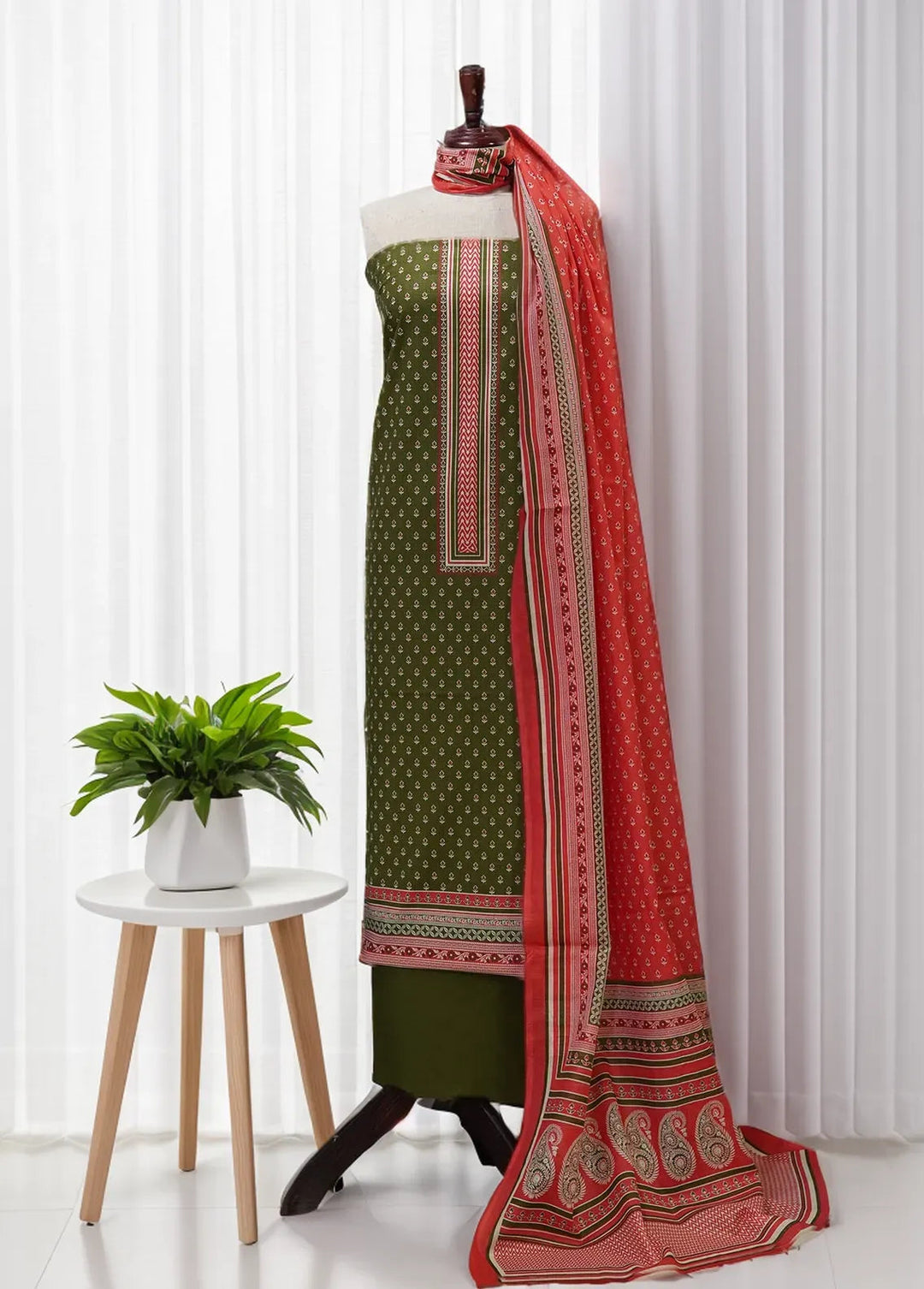 Bin Saeed Printed Suit Unstitched 3 Piece BN24F D-705 - Summer Collection