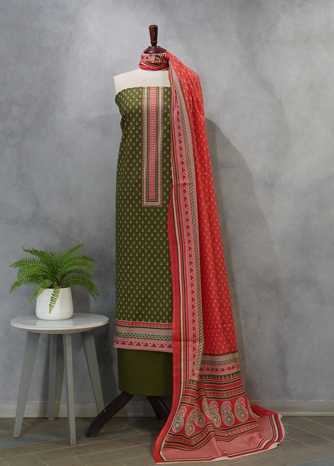 Bin Saeed Printed Suit Unstitched 3 Piece BN24F D-705 - Summer Collection