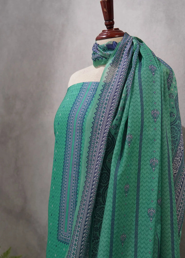 Bin Saeed Printed Suit Unstitched 3 Piece BN24F D-722 - Summer Collection