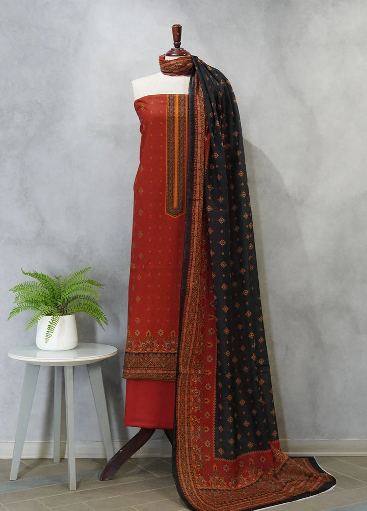 Bin Saeed Printed Suit Unstitched 3 Piece BN24F D-725 - Summer Collection