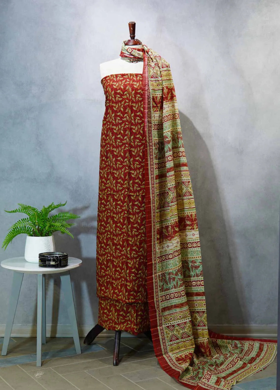 Bin Saeed Printed Suit Unstitched 3 Piece D-40 - Fall Collection