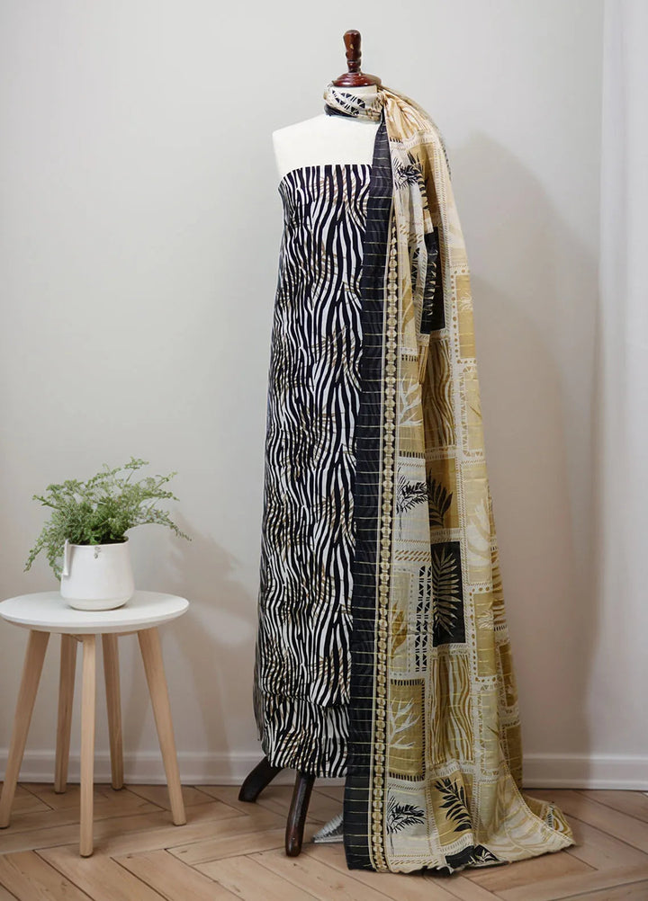 Bin Saeed Printed Suit Unstitched 3 Piece D-481 - Fall Collection