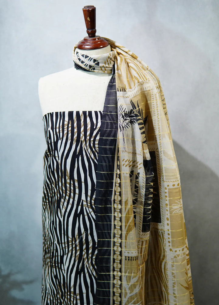 Bin Saeed Printed Suit Unstitched 3 Piece D-481 - Fall Collection