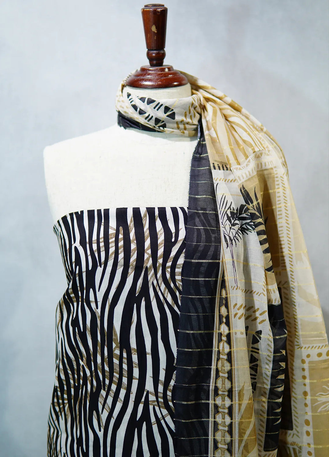 Bin Saeed Printed Suit Unstitched 3 Piece D-481 - Fall Collection