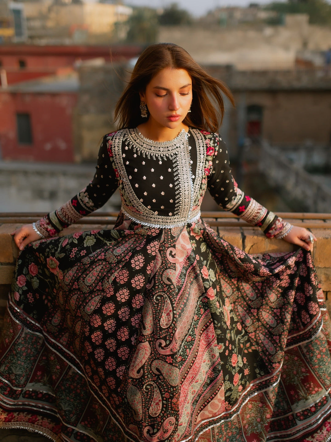 Mashriq by Bin Ilyas Unstitched Embroidered Lawn 3 Piece Suit BI26UML D115B - Festive Collection