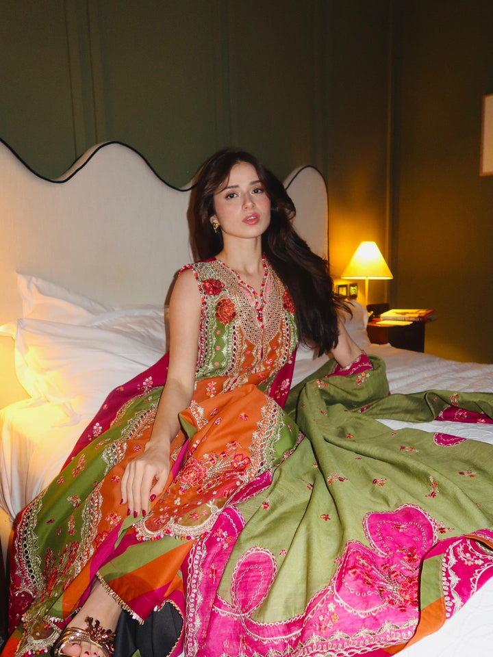 Mashriq by Bin Ilyas Unstitched Embroidered Lawn 3 Piece Suit BI26UML D114B - Festive Collection