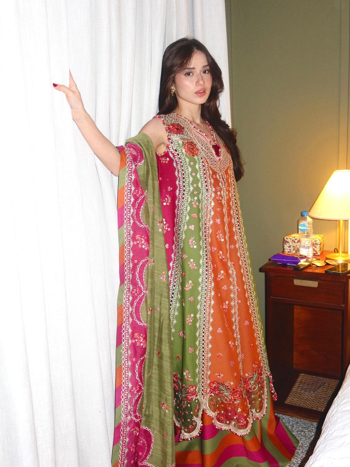 Mashriq by Bin Ilyas Unstitched Embroidered Lawn 3 Piece Suit BI26UML D114B - Festive Collection