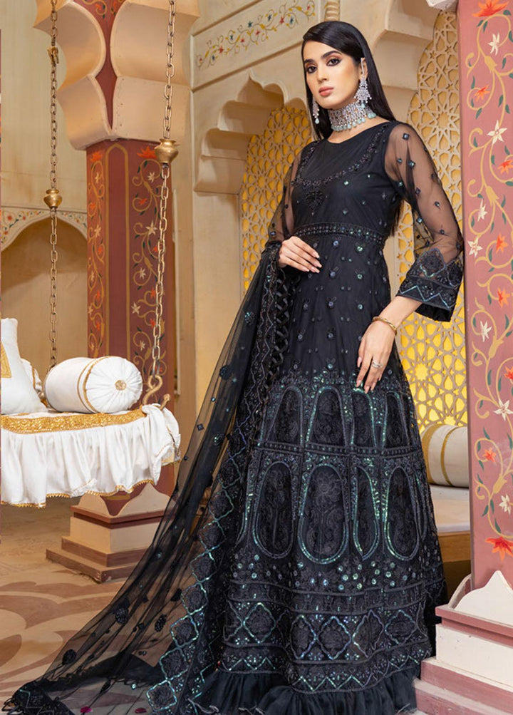 Biyaah By Noorma Kaamal Embroidered Suits Unstitched 3 Piece NK22B NK-B04 - Wedding Collection