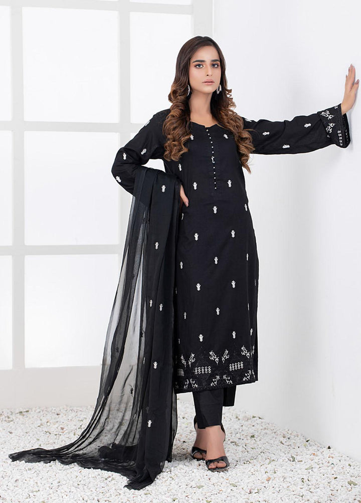 Black & White By ZS Textiles Embroidered Lawn Suits Unstitched 3 Piece ZS21BW-2 04 - Black & White Collection