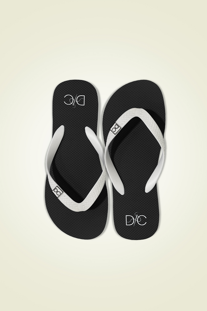 Divinely Crafted Men Flip Flops Black MFF-1225-BLK - Summer Collection