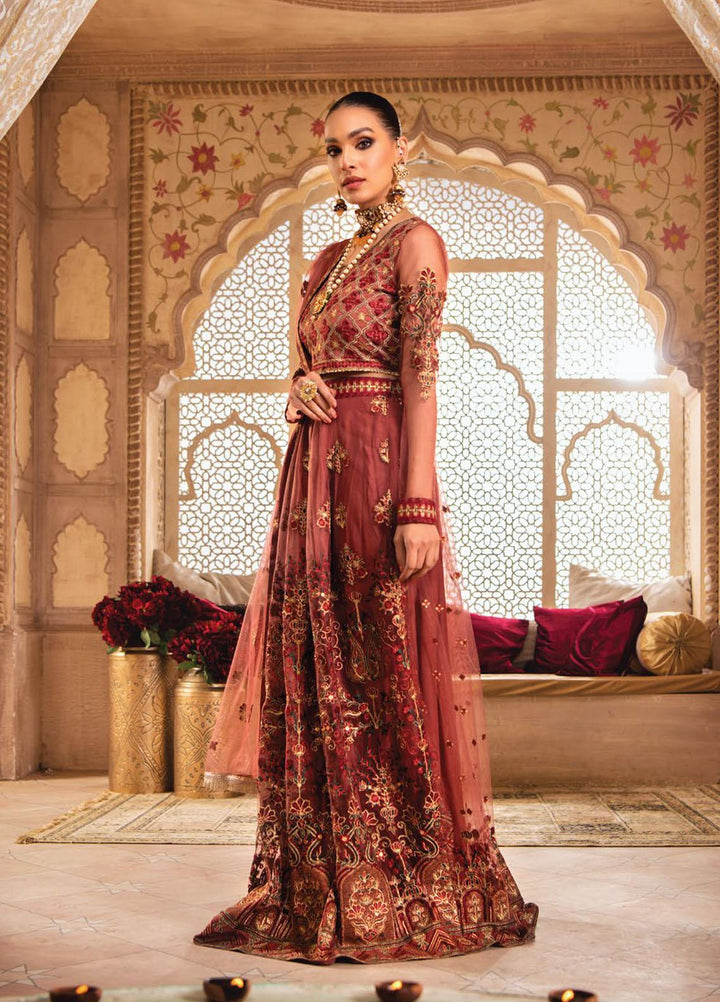 Blanche Fashion Embroidered Net Suits Unstitched 3 Piece BLF22C BLC-07 - Luxury Festive Collection