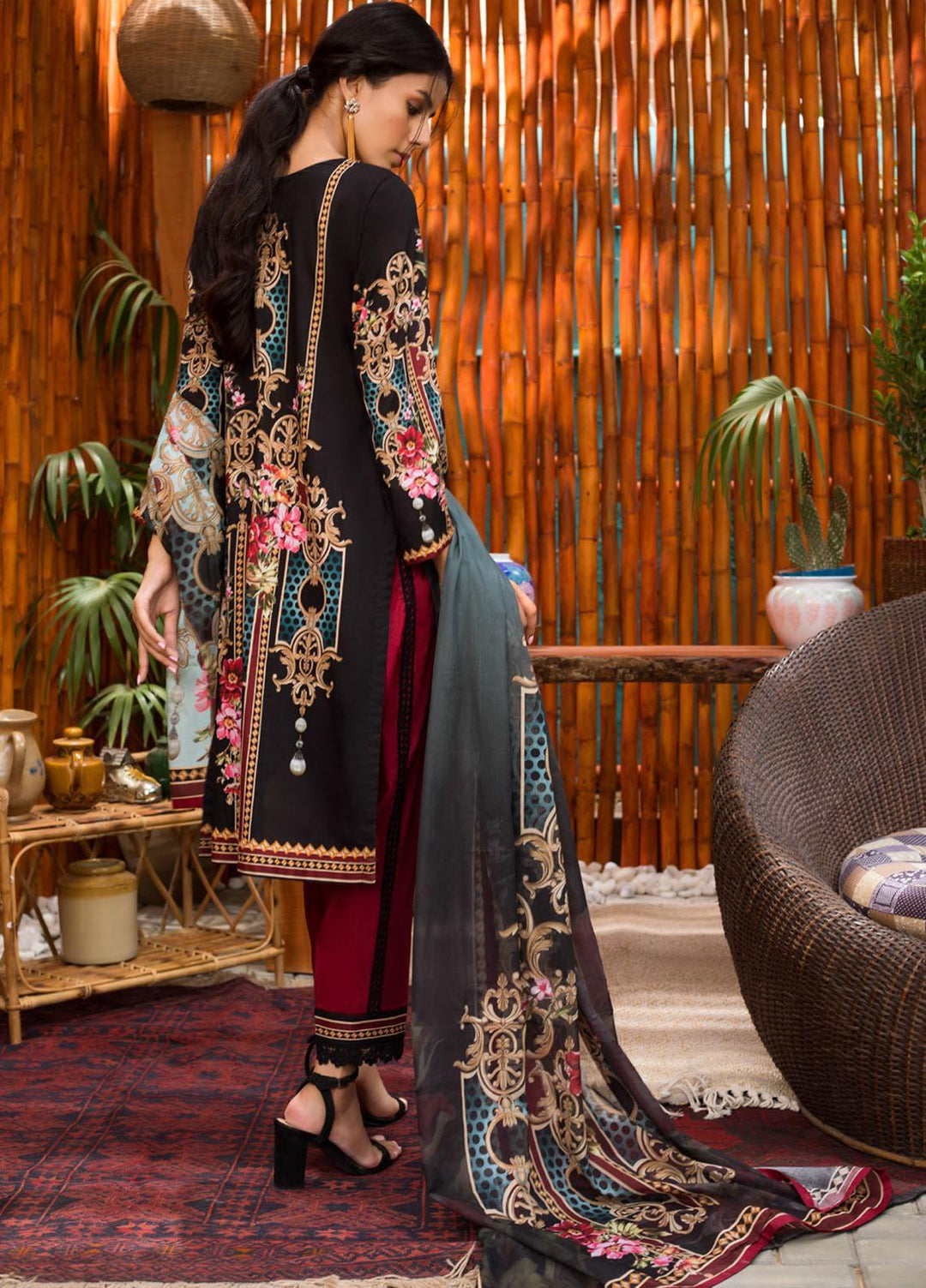 Blend Inn By Regalia Textiles Embroidered Chikankari Suits Unstitched 3 Piece RGT21B 06 - Summer Collection