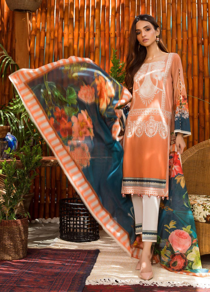 Blend Inn By Regalia Textiles Embroidered Chikankari Suits Unstitched 3 Piece RGT21B 09 - Summer Collection