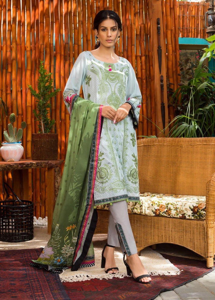 Blend Inn By Regalia Textiles Embroidered Chikankari Suits Unstitched 3 Piece RGT21B 10 - Summer Collection