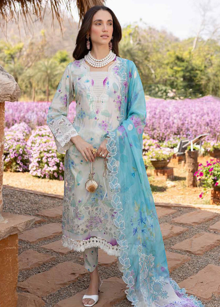 Bloom by Nureh Embroidered Lawn Suits Unstitched 3 Piece NU25BEP BL-05 - Summer Collection
