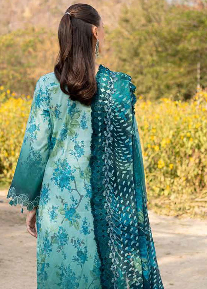 Bloom by Nureh Embroidered Lawn Suits Unstitched 3 Piece NU25BEP BL-06 - Summer Collection