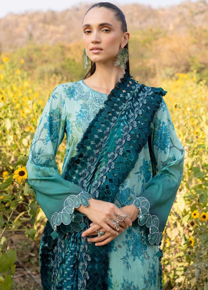 Bloom by Nureh Embroidered Lawn Suits Unstitched 3 Piece NU25BEP BL-06 - Summer Collection