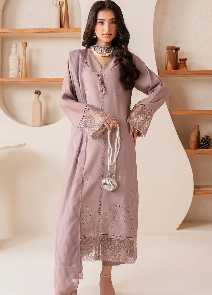 Bloom Core by Imrozia Pret Embroidered Viscose 3 Piece Suit IP-158 Mallow