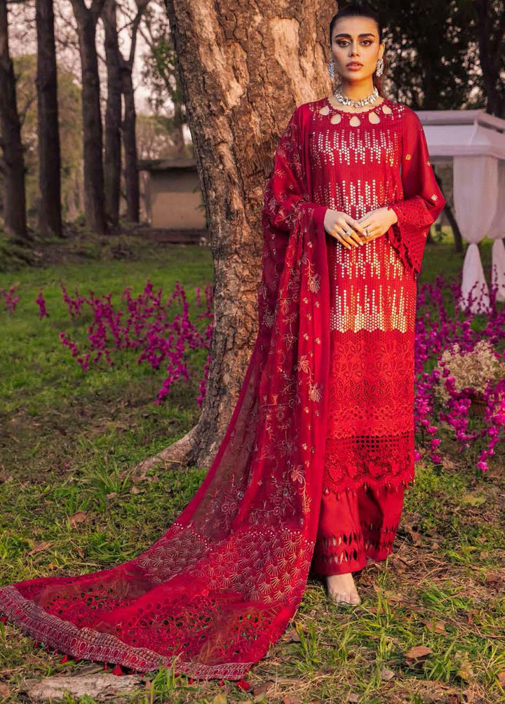 Blooming Summers By Nureh Embroidered Lawn Suits Unstitched 3 Piece NU22BS NI-28 Ezma - Luxury Collection
