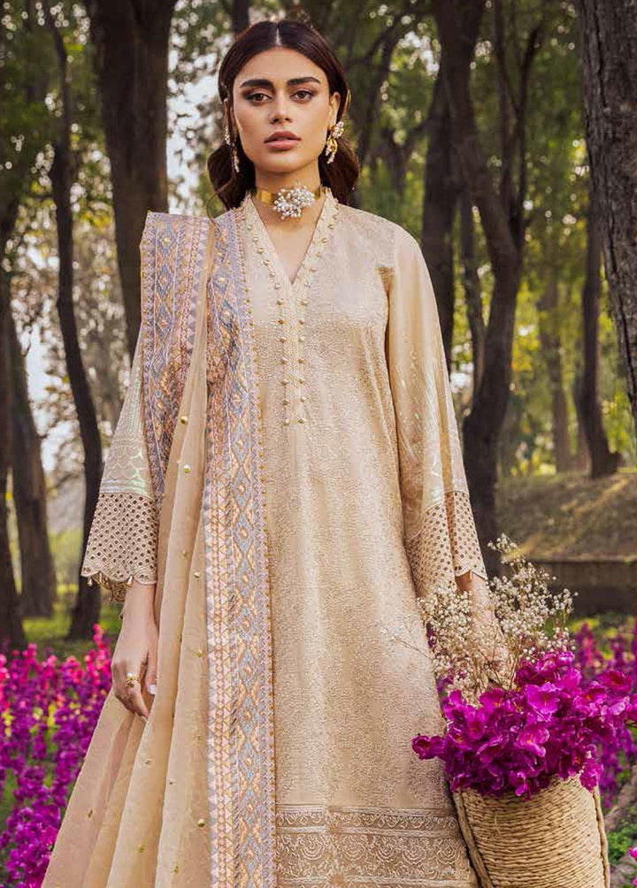 Blooming Summers By Nureh Embroidered Lawn Suits Unstitched 3 Piece NU22BS NI-29 Flower Girl - Luxury Collection