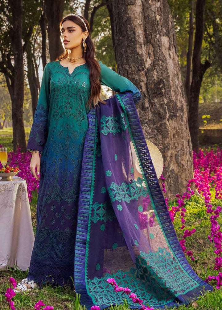 Blooming Summers By Nureh Embroidered Lawn Suits Unstitched 3 Piece NU22BS NI-31 Lyna - Luxury Collection